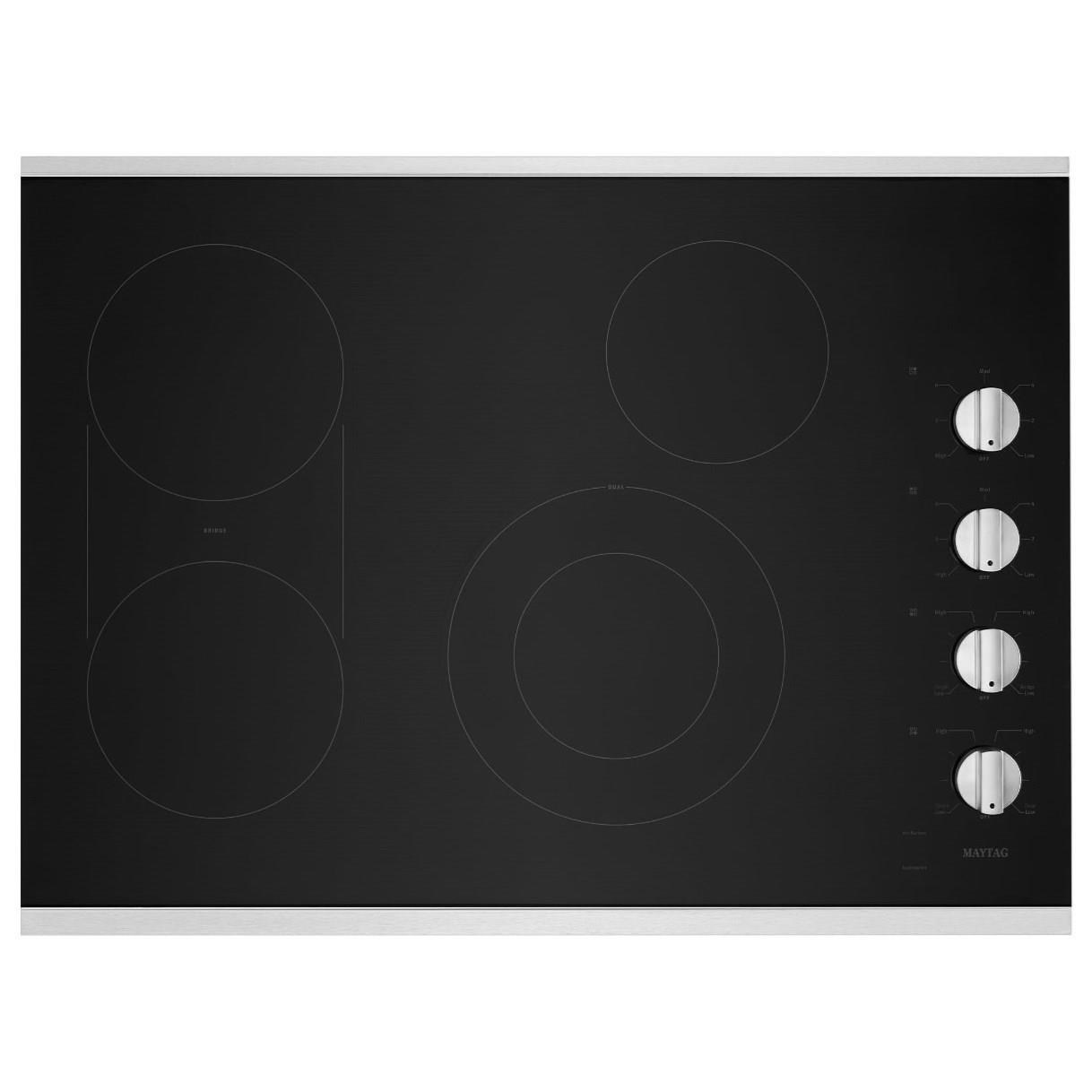 Maytag 30Inch Electric Cooktop with Reversible Grill and Griddle
